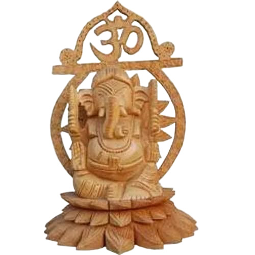Wooden Fancy Ganesh Statue