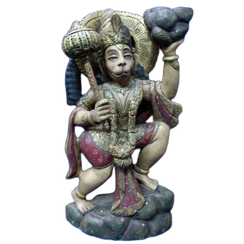 Wooden Hanuman Statue