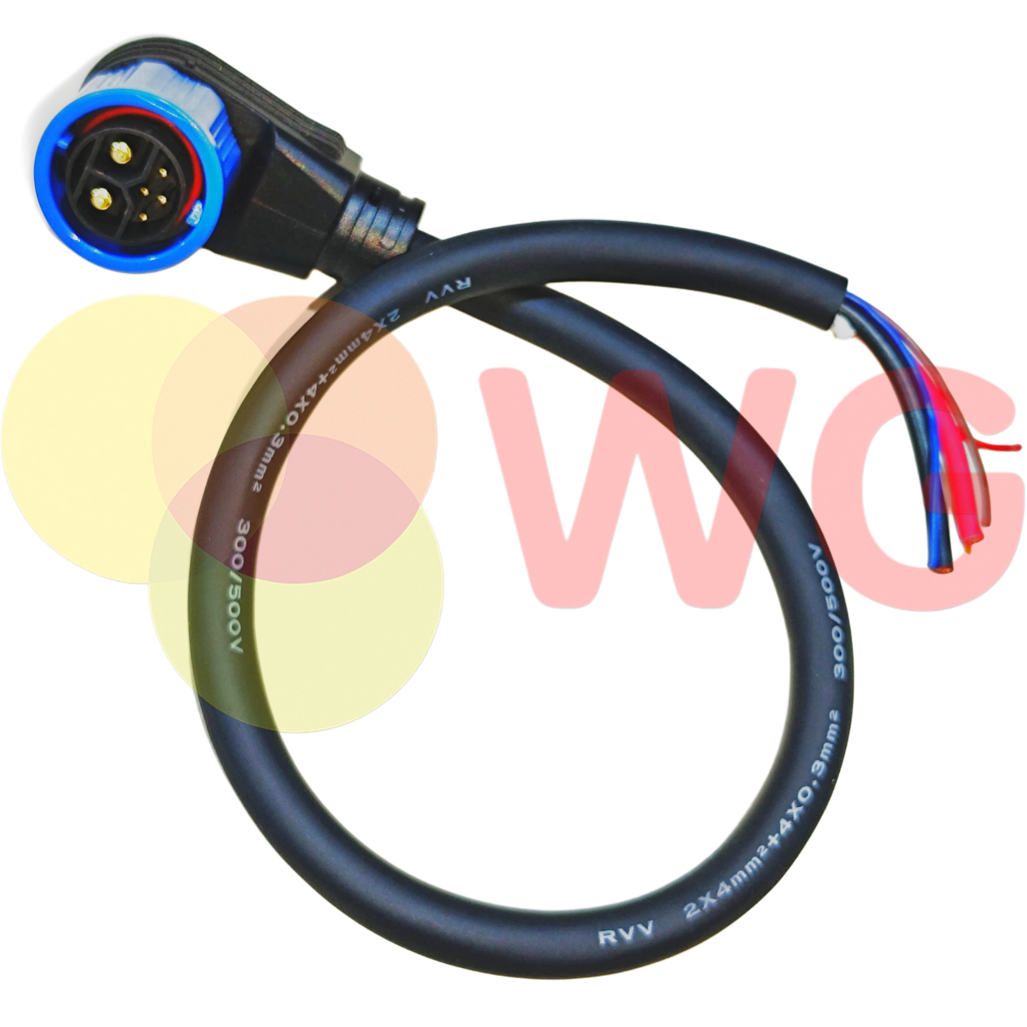 Chogori Type / Amp. 2+4 / 6 Core / E-Scooty Charging Plug Lead