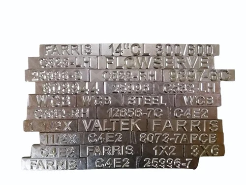 Rectangular Brass Silver Name Plate