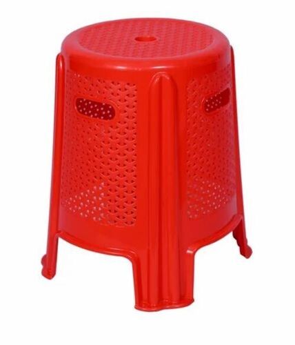 Red Topaz Plastic Stool