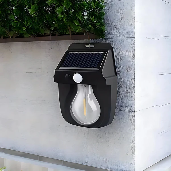 Solar Induction Wall Lamp - Color: Black