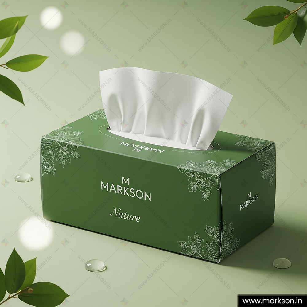 Standard Tissue Paper Boxes - Color: Green