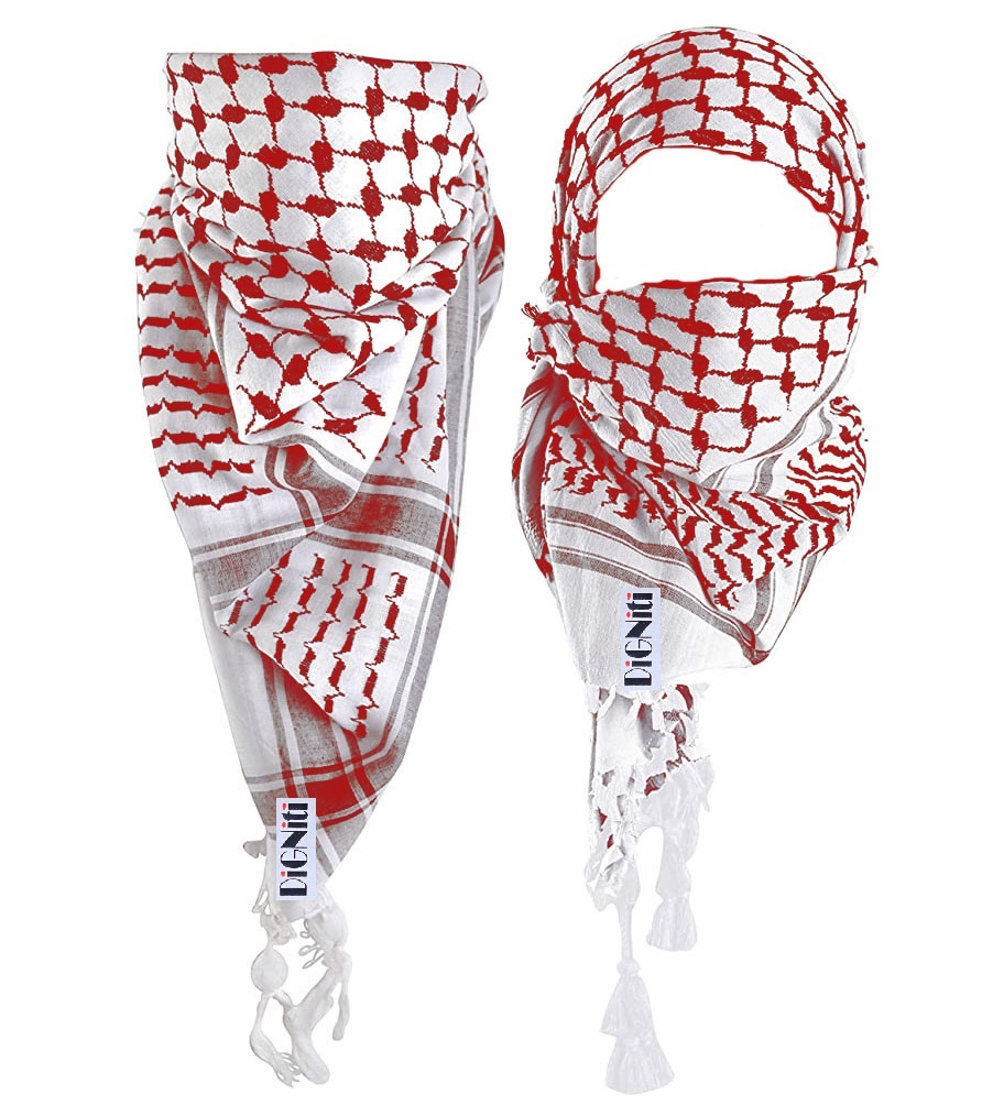 Traditional Desert Silk Luxe Fabric Arab Scarf - Color: Multi
