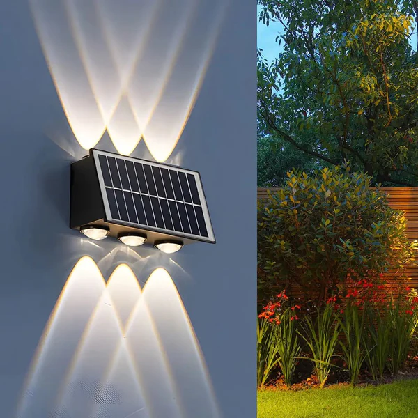 Up & Down Solar Wall Light