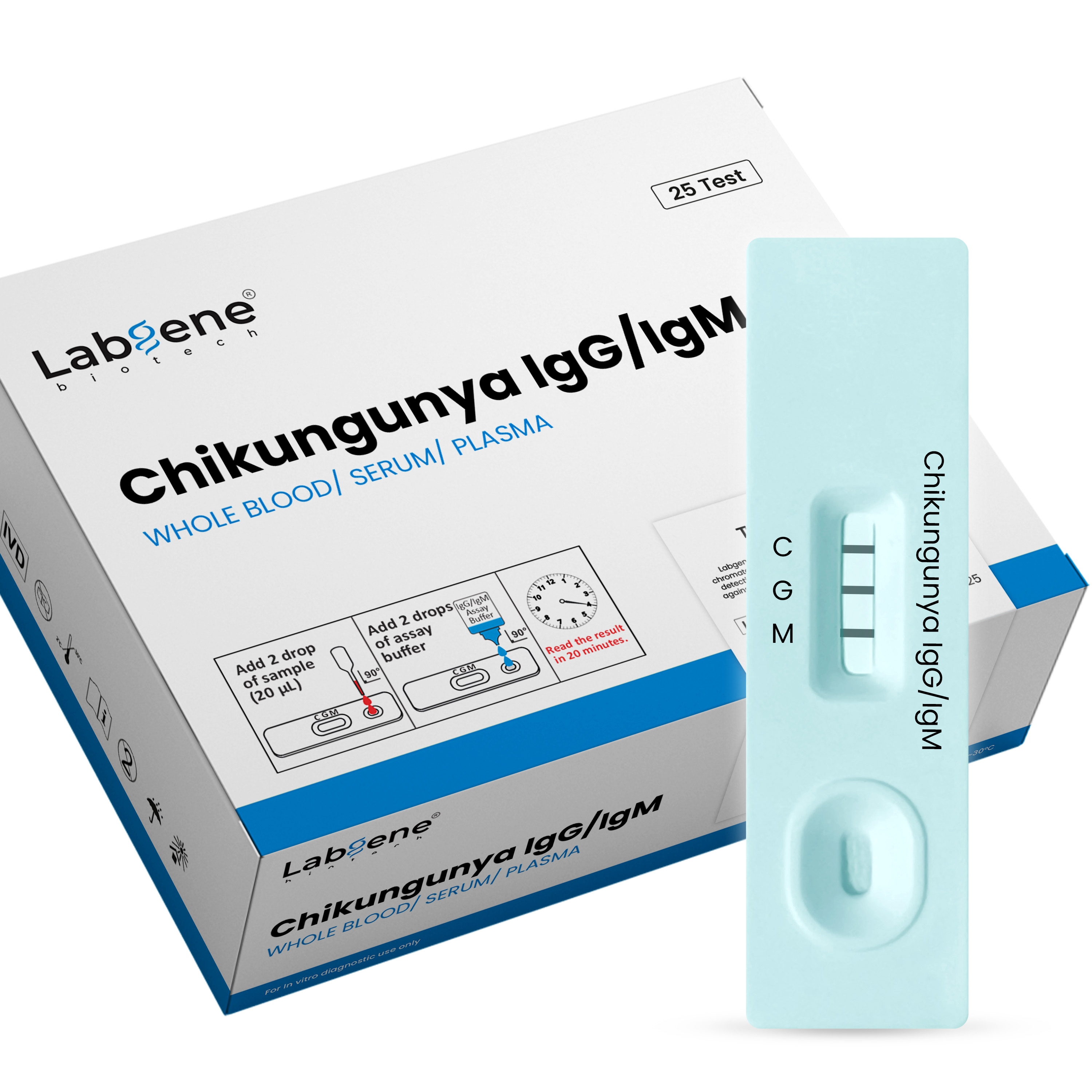 Chikungunya IgG/IgM Rapid Test Kit (25 Test in box)