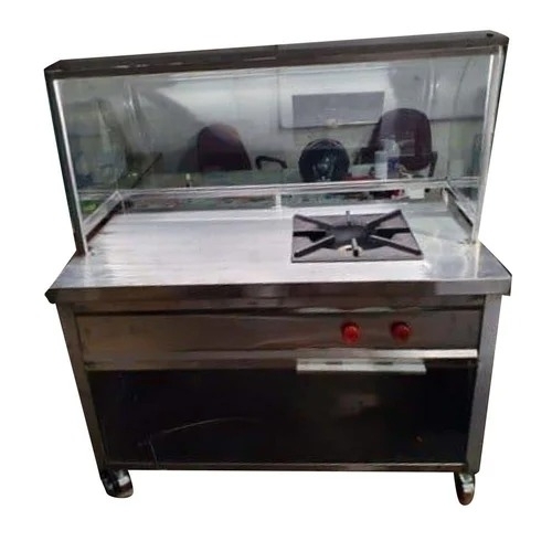Fast Food Single Burner - Color: Silver