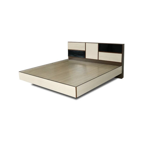 Glossy Wooden Double Bed