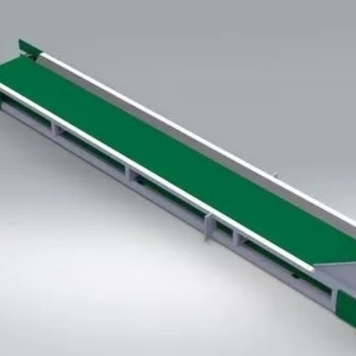 Stainless Steel Belt Conveyor - Color: Green