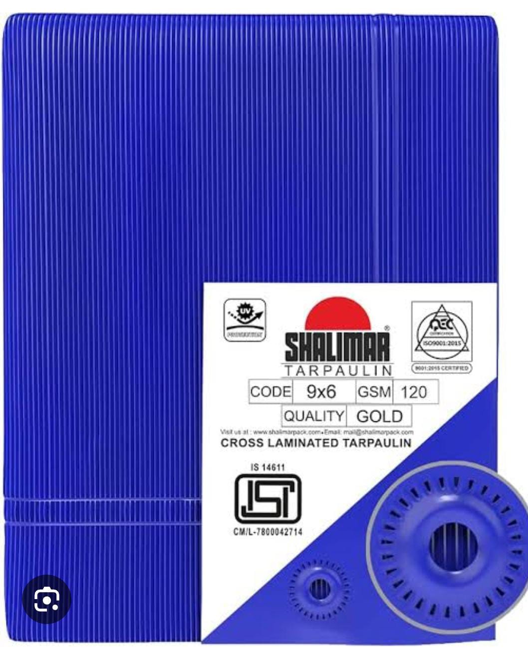 9x6 Size Polypropylene Tarpaulin Sheet, 120 GSM, Single Layer - Waterproof, Tear and Tensile Resistant