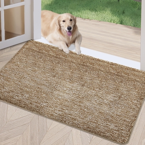 Door Mat - Bamboo Fiber, Brown | Durable, Non-Slip, Weather Resistant, Easy Cleaning, Eco Friendly