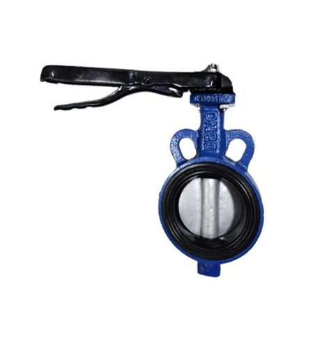 Sks117el Di Wafer Type Butterfly Valve (Pn 20) Lever Operated - Color: Blue