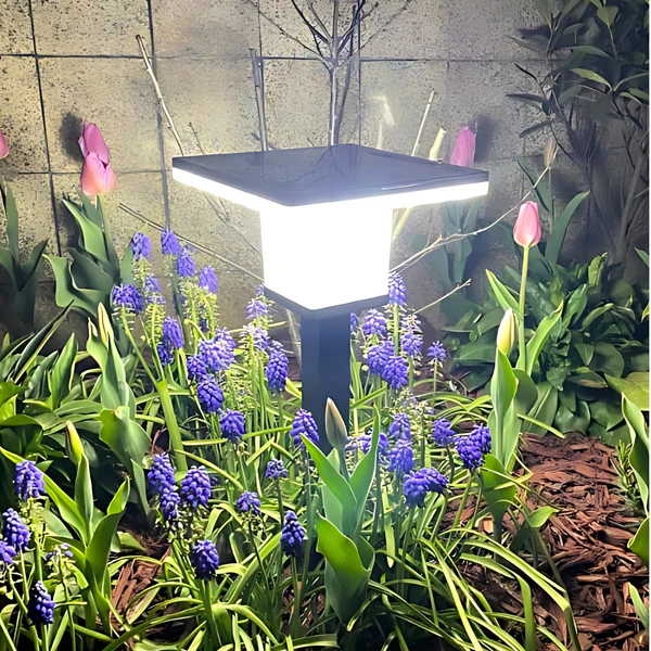 Solar Garden Pathway Bollard Lamp Light