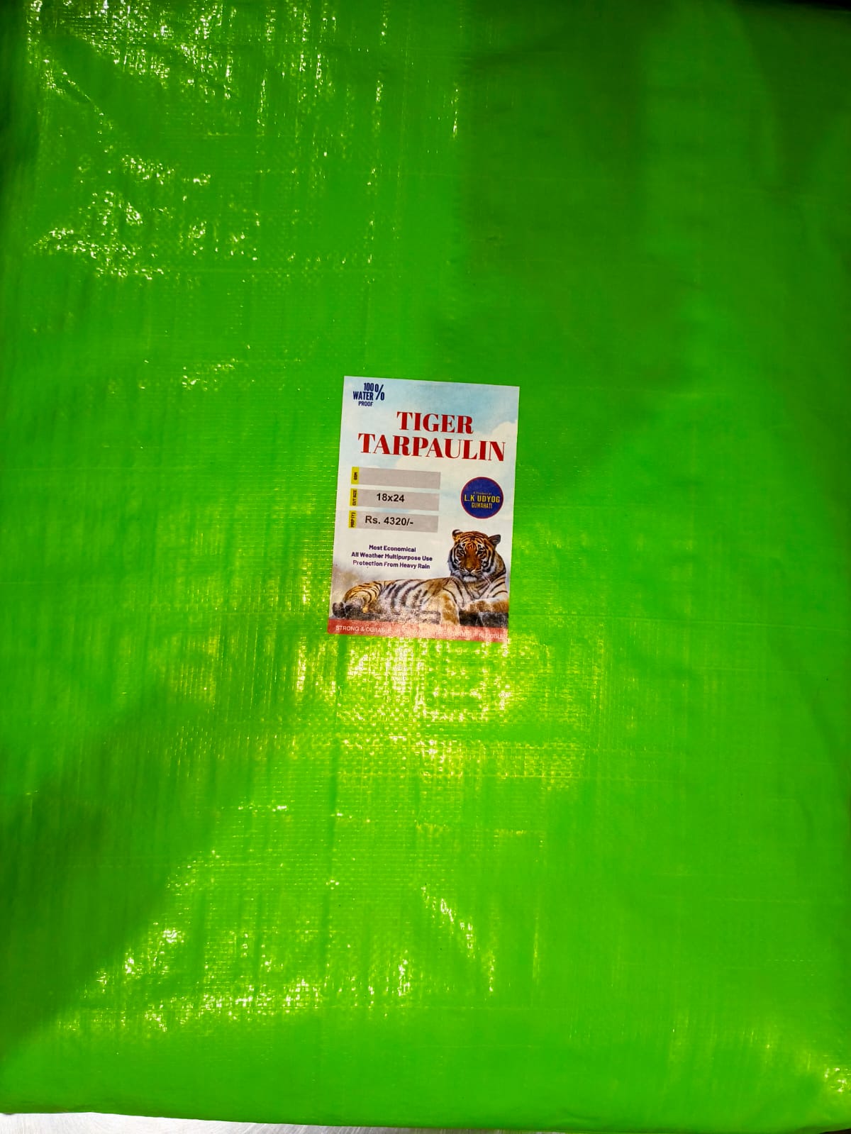 Tiger Green Color Tarpaulin Sheets
