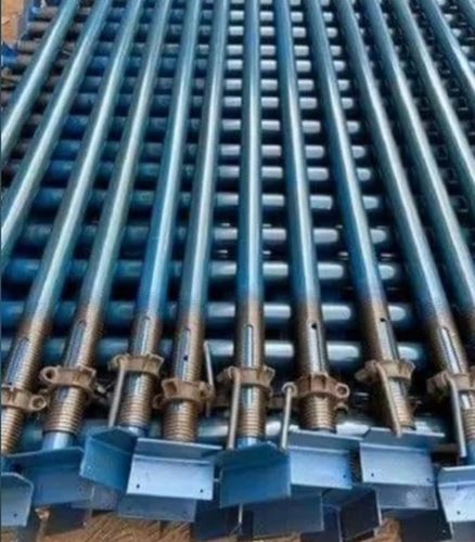 Blue Scaffolding Pipes