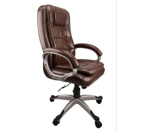 Polished Leather Office Chair