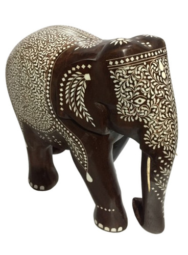 Wooden Inlay Elephant