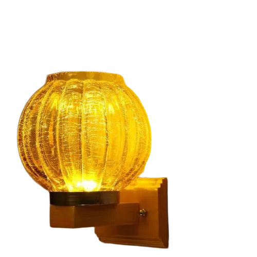Yellow Glossy Wall Lamp