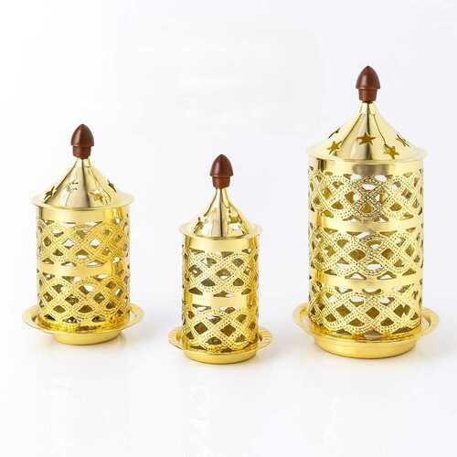 Brass Gallery Jalli Akhand Diya - Dimension (L*W*H): Different Size Available
