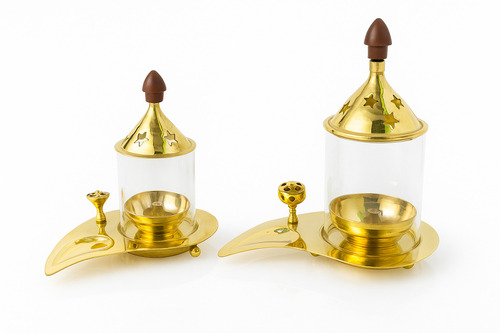 Brass Pan Akhand Diya - Dimension (L*W*H): Different Size Available