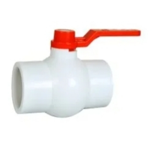 PP Solid Ball Valve with Ms Handles
