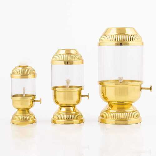 Salai Akhand Diya With Borosil Glass - Design Type: Traditional Handmade