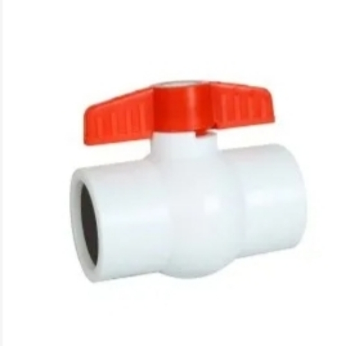White PP Solid Ball Valves
