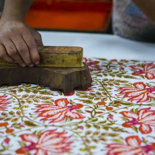 Hand Block Printed Saree
