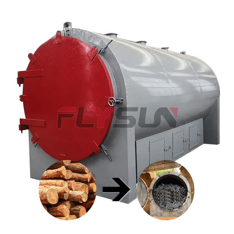 Industrial Environmental Protection Carbonization Equipment Wood Horizontal Carbonization Furnace Carbonize Stove Machine
