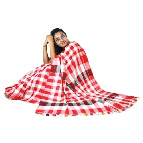 Ladies Cotton Check Sarees