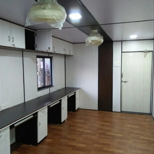 Mild Steel Cabin - Prefab Rectangular Office and House Unit | Multi-Use for Guard House, Hotel/Restaurants, Workshop, Ready to Use