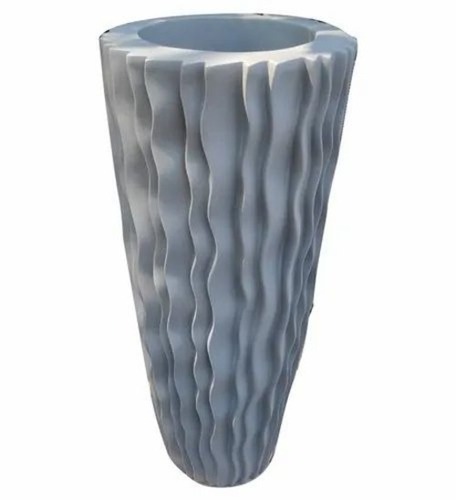 25mm Grey Fiberglass Flower Planter