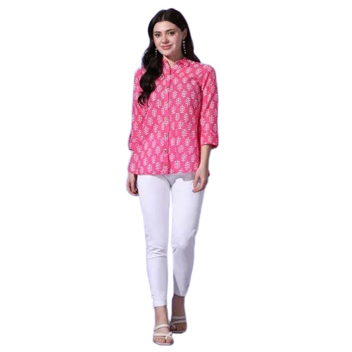Ladies Cotton Printed Top