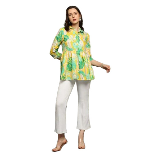 Ladies Polyester Printed Top