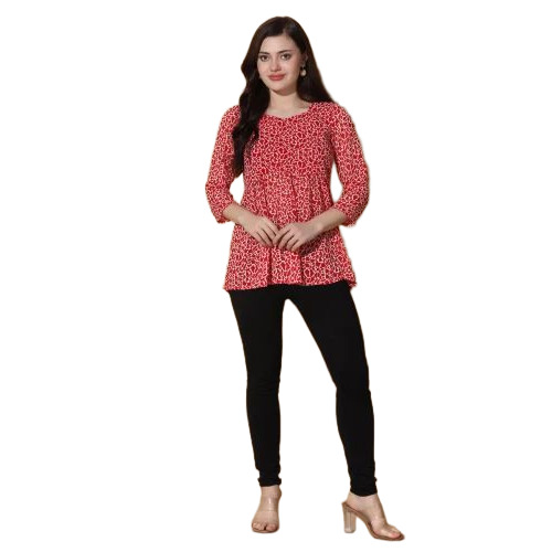 Ladies Printed Fancy Top