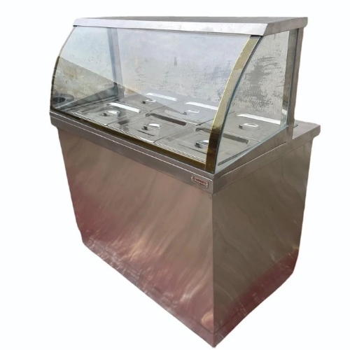 Stainless Steel C Shape Food Display Counter