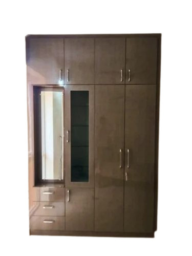Modular Shelves Wooden Wardrobe