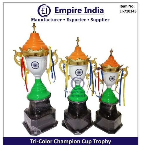Tri-Color Champion Cup Trophy - Color: Colorful