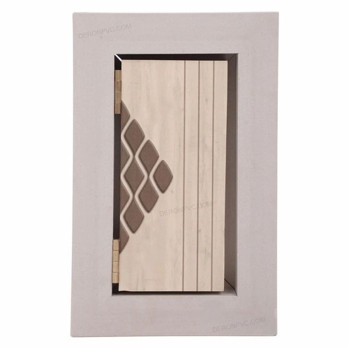 Pvc Solid Bathroom Door With Frame