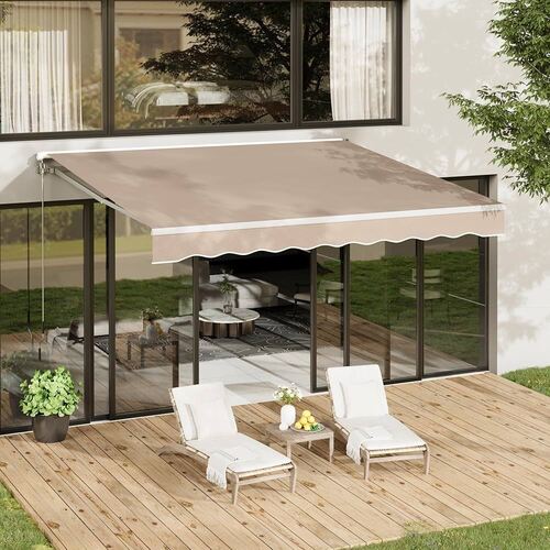 Sturdy Frame Shade Awning - Color: White