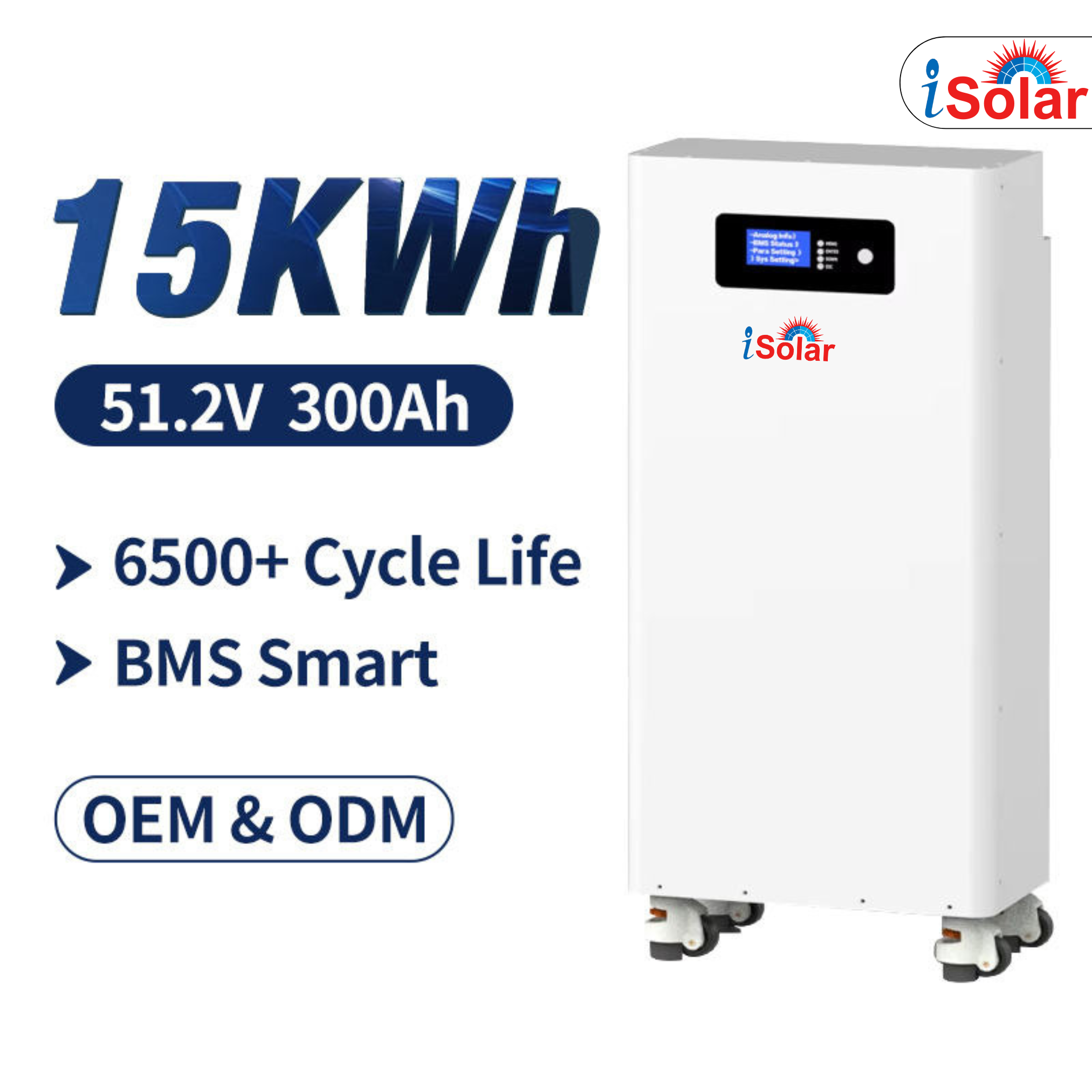 15Kwh Li Battery Lifepo4 51.2V 300Ah