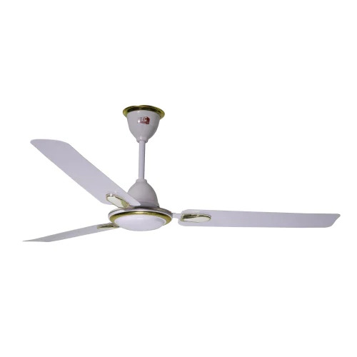 48 Inch Soleta White Ceiling Fan - Aluminum, 1200 mm Blade, 390 RPM, 60 dB | 3 Blades, 75 Watt, Electrical
