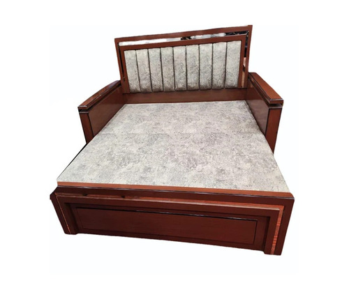 Brown Engineered Wood Sofa Cum Bed