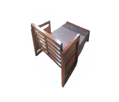 Brown Teak Wood Sofa Cum Bed