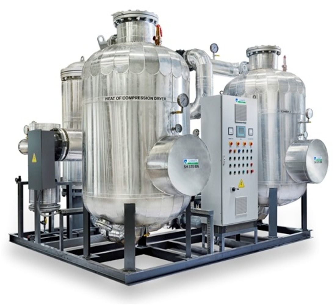 Heat Of Compression Type Air Dryer - Color: Silver