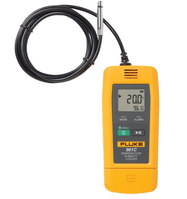 Temperature Humidity Logger Fluke 961C - Accuracy: 0.4 C & 3% Rh (20 To 80% Rh @ 25 C); 5% Rh (<20% Rh