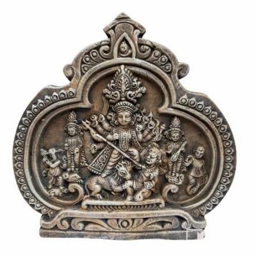 Terracotta Wall Hanging Maa Durga Statue