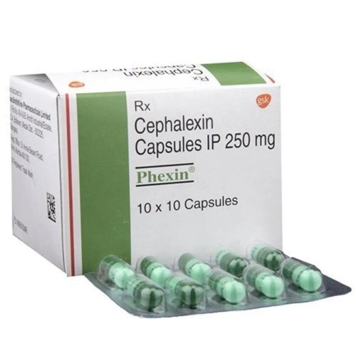 250 Mg Cephalexin Capsules - 10x10 Capsules, 250mg | Grade A, Medical Use, Store Dry and Cool