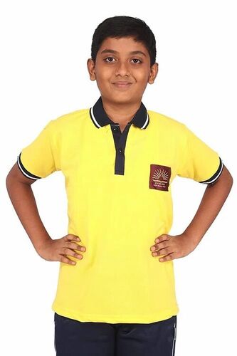 School T Shirts - Collar Style: Eyelet