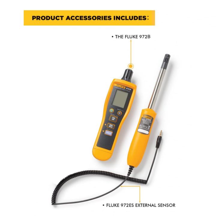 Temperature Humidity Meter Fluke972B